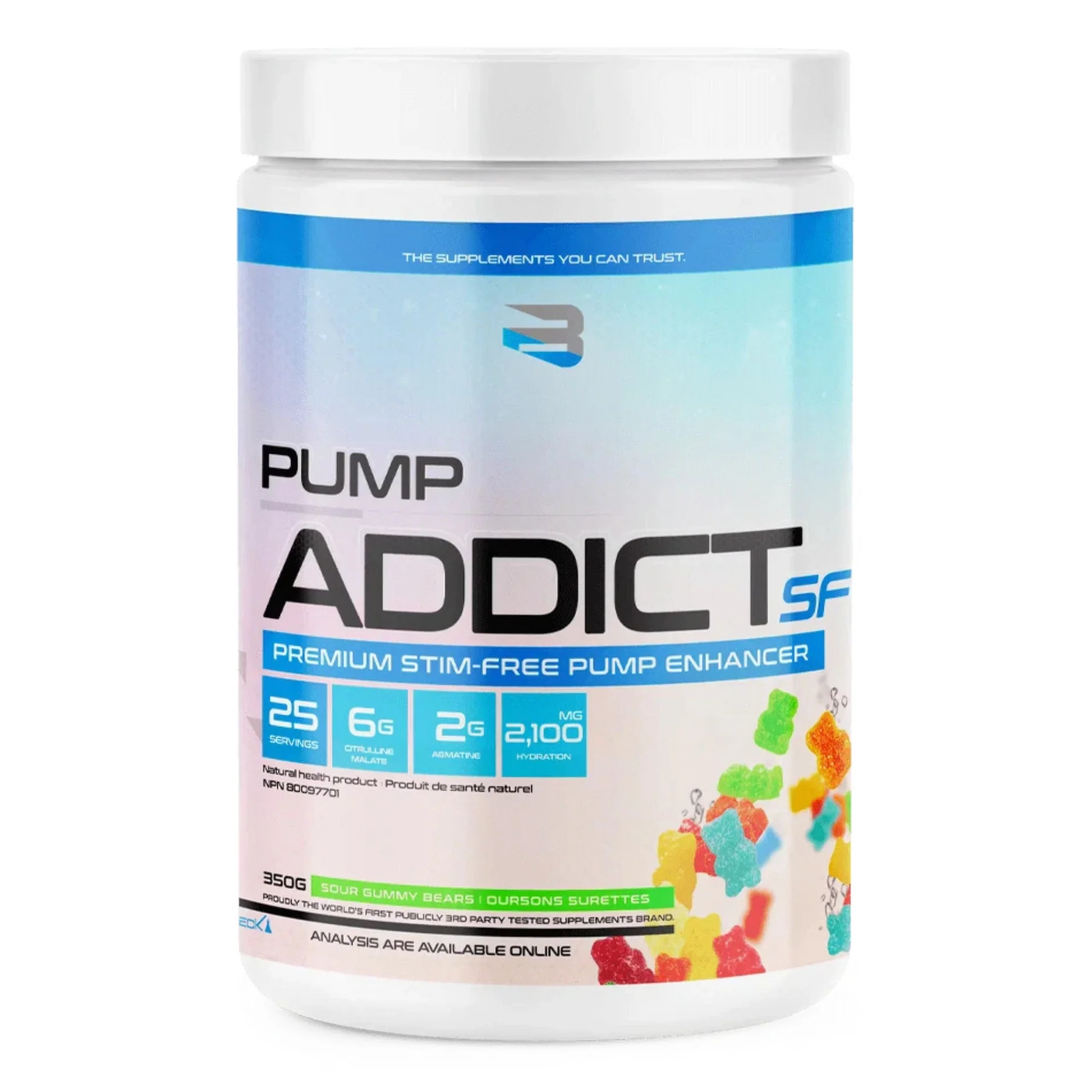 Believe Pump Addict Stim-Free Pre-Workout 25 servings - Image 3