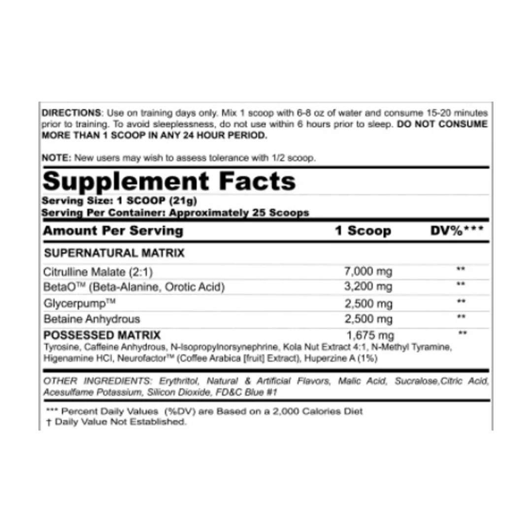 Black Magic BZRK Pre-Workout 25 servings - Image 7