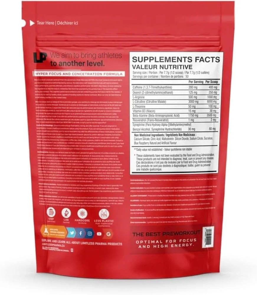 Limitless Pharma BLOW Pre-Workout 50 Servings - Image 14