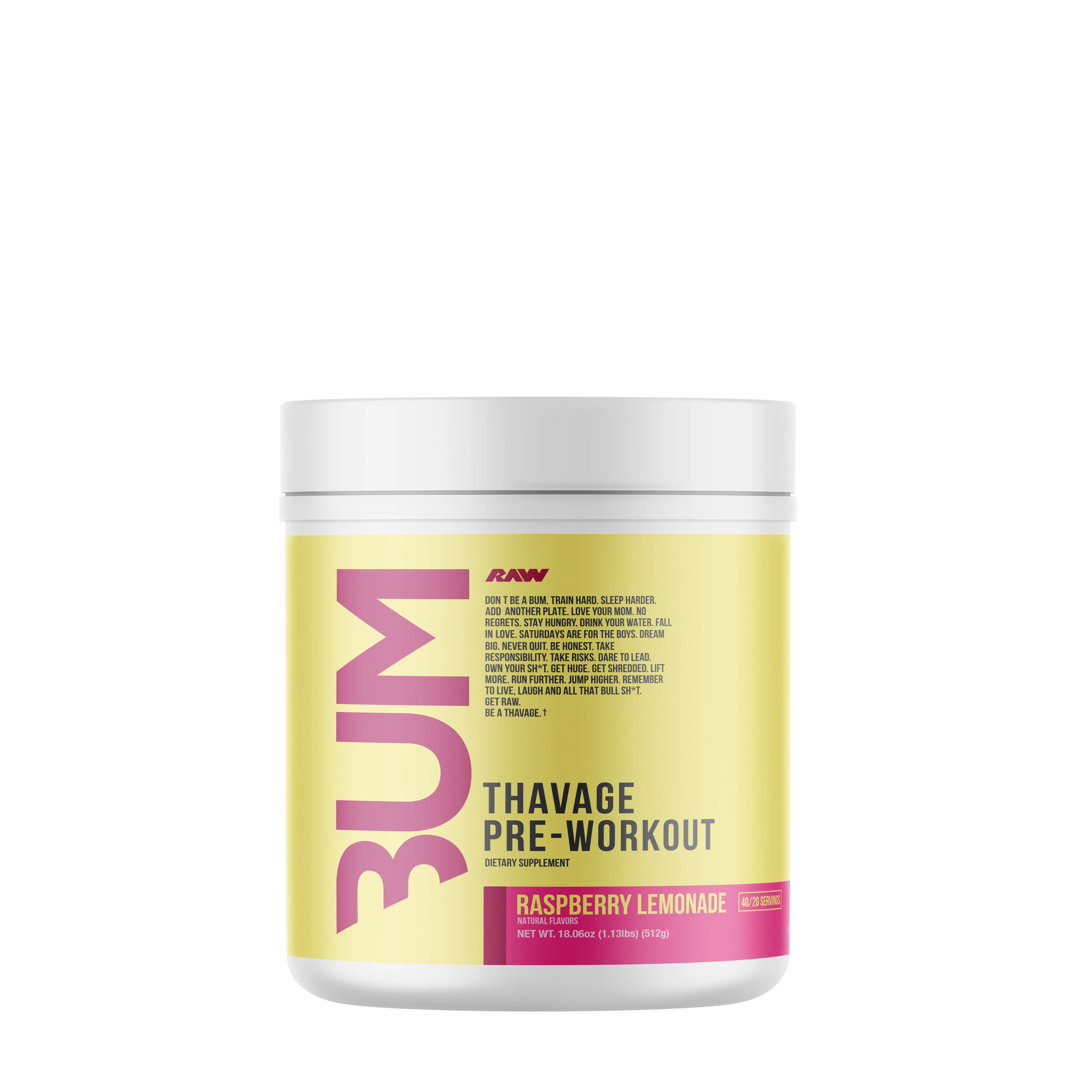CBUM RAW Thavage Pre-Workout 40 Servings - Image 10