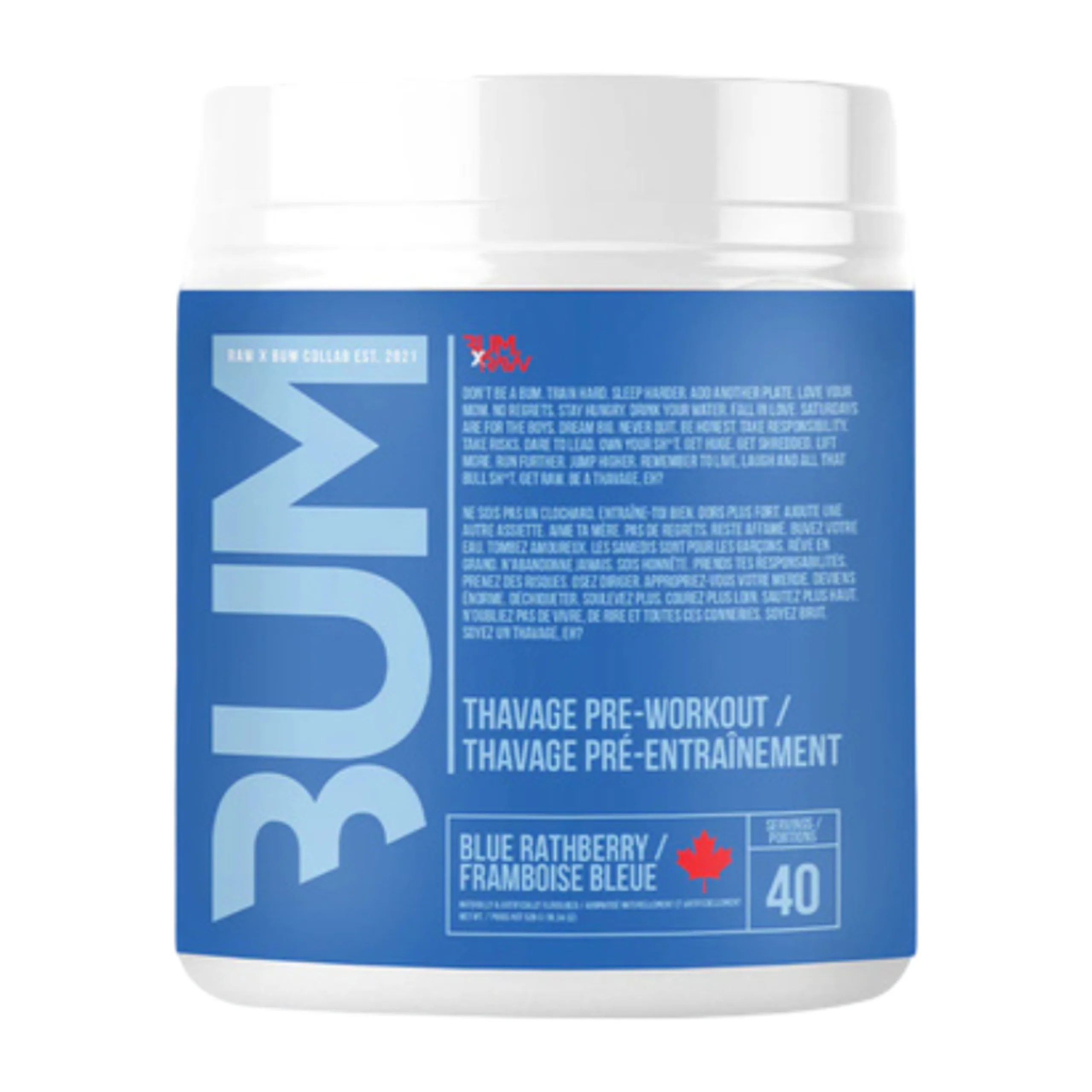 CBUM RAW Thavage Pre-Workout 40 Servings - Image 11