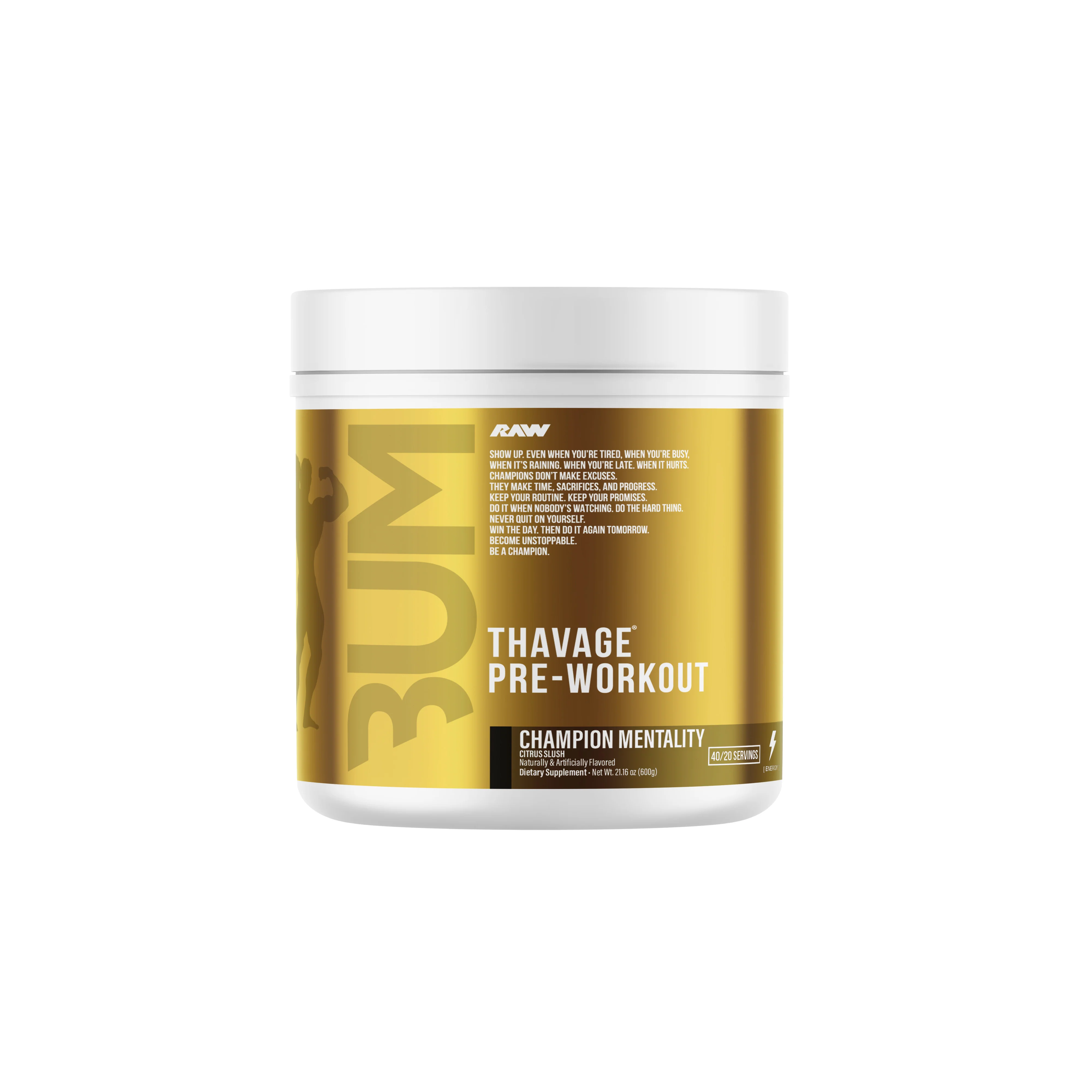 CBUM RAW Thavage Pre-Workout 40 Servings - Image 12