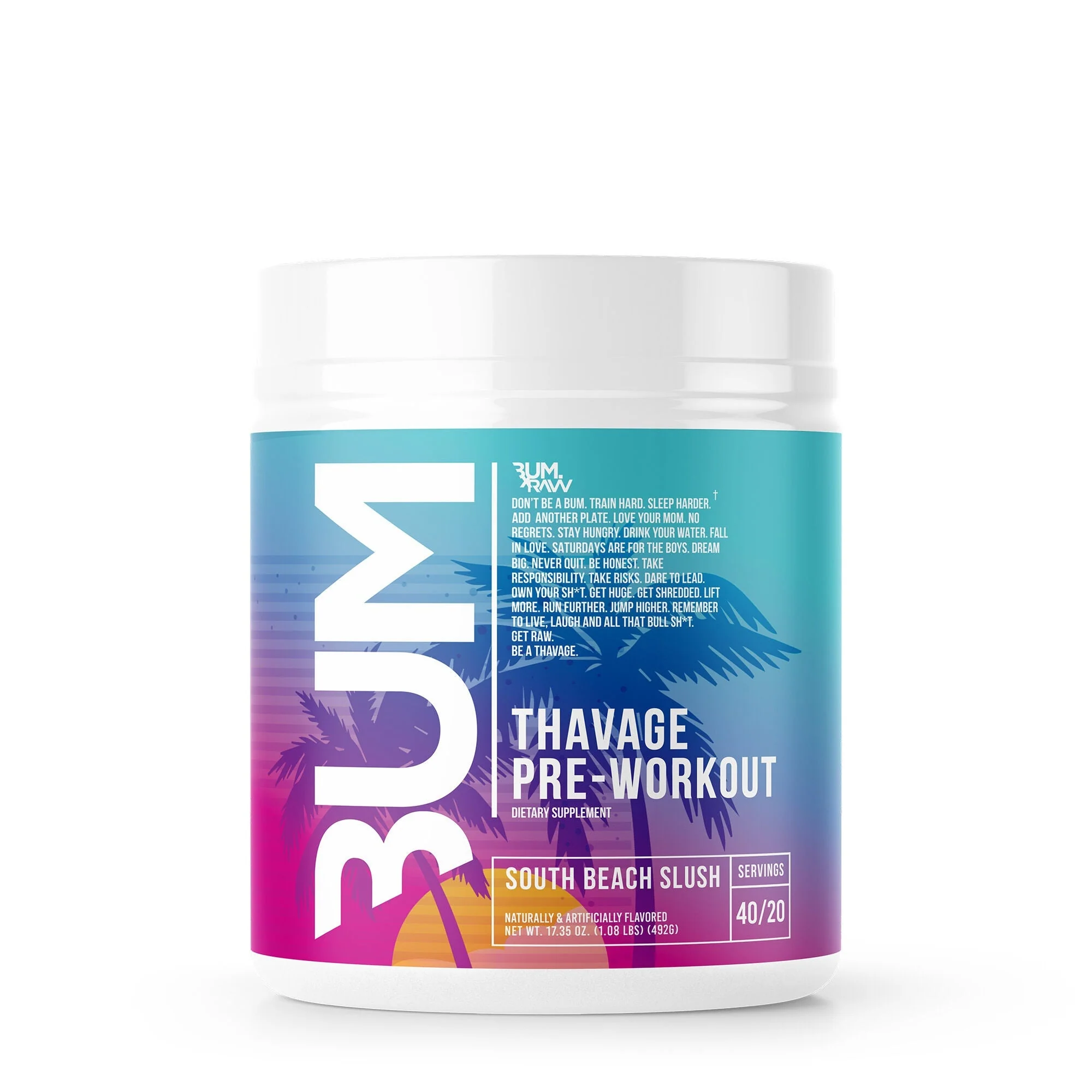 CBUM RAW Thavage Pre-Workout 40 Servings - Image 9