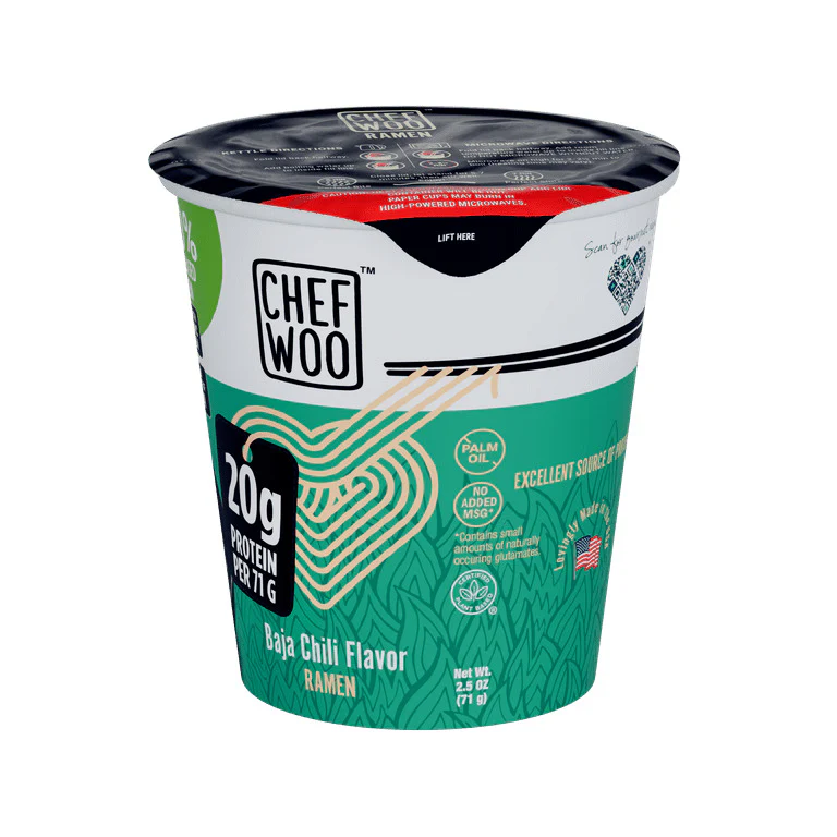 Chef Woo Protein Instant Ramen 71g - Image 3
