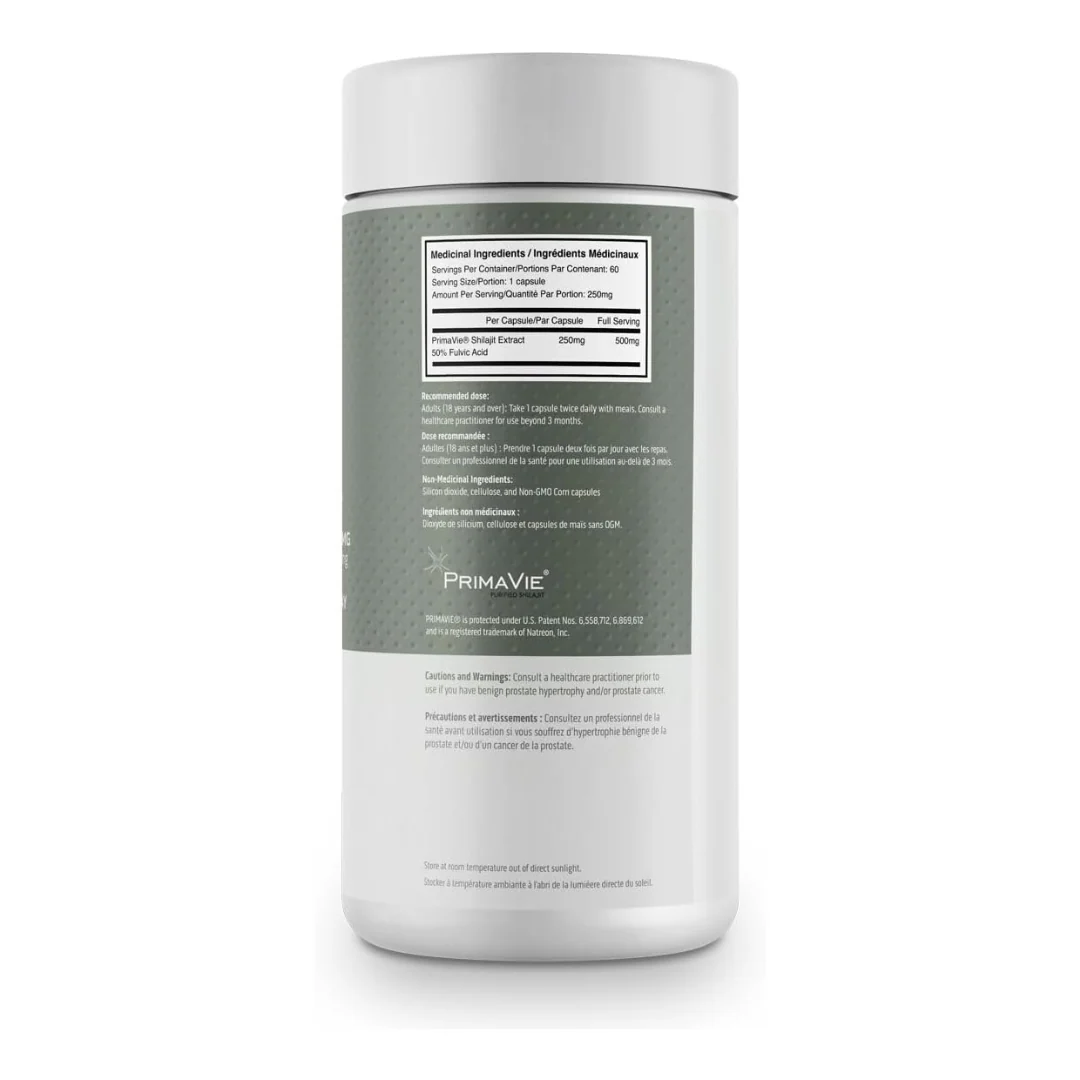 Fortitude Health Primavie Shilajit 60 Capsules - Image 2