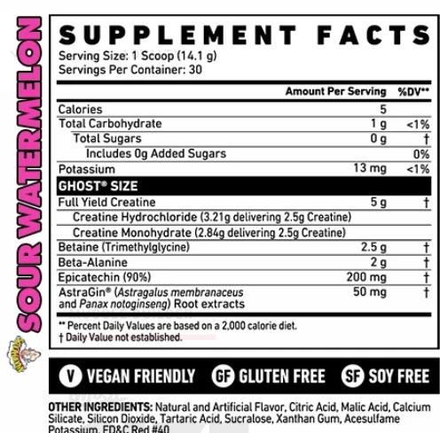 Ghost Size Lean Muscle Builder 30 Servings - Image 4