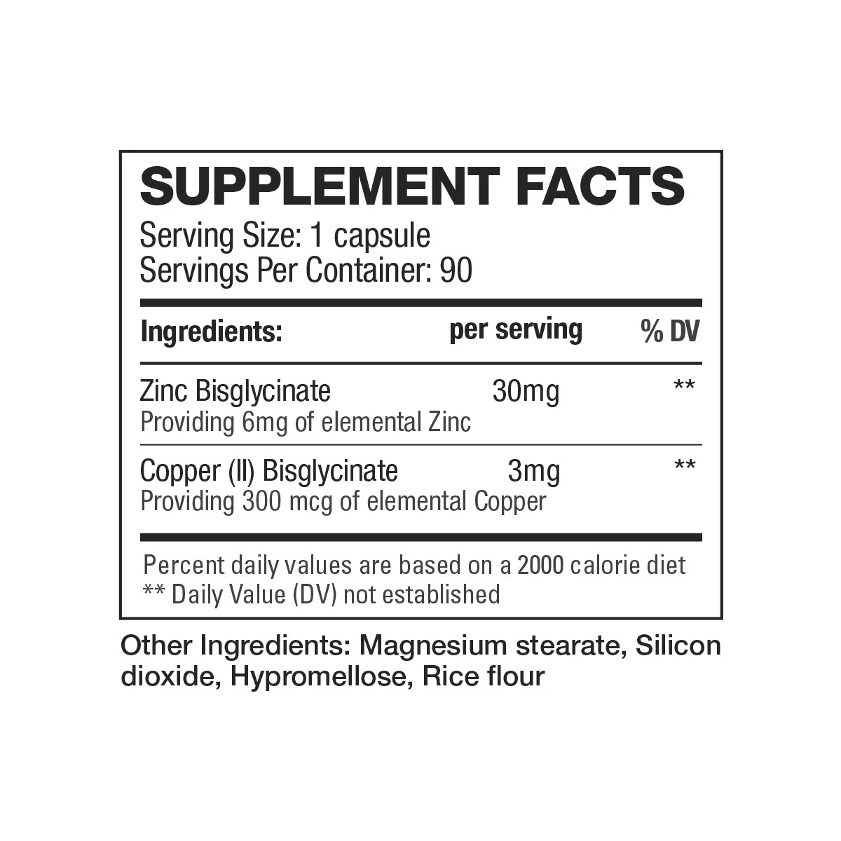 HD Muscle Zinc 90 Capsules - Image 2