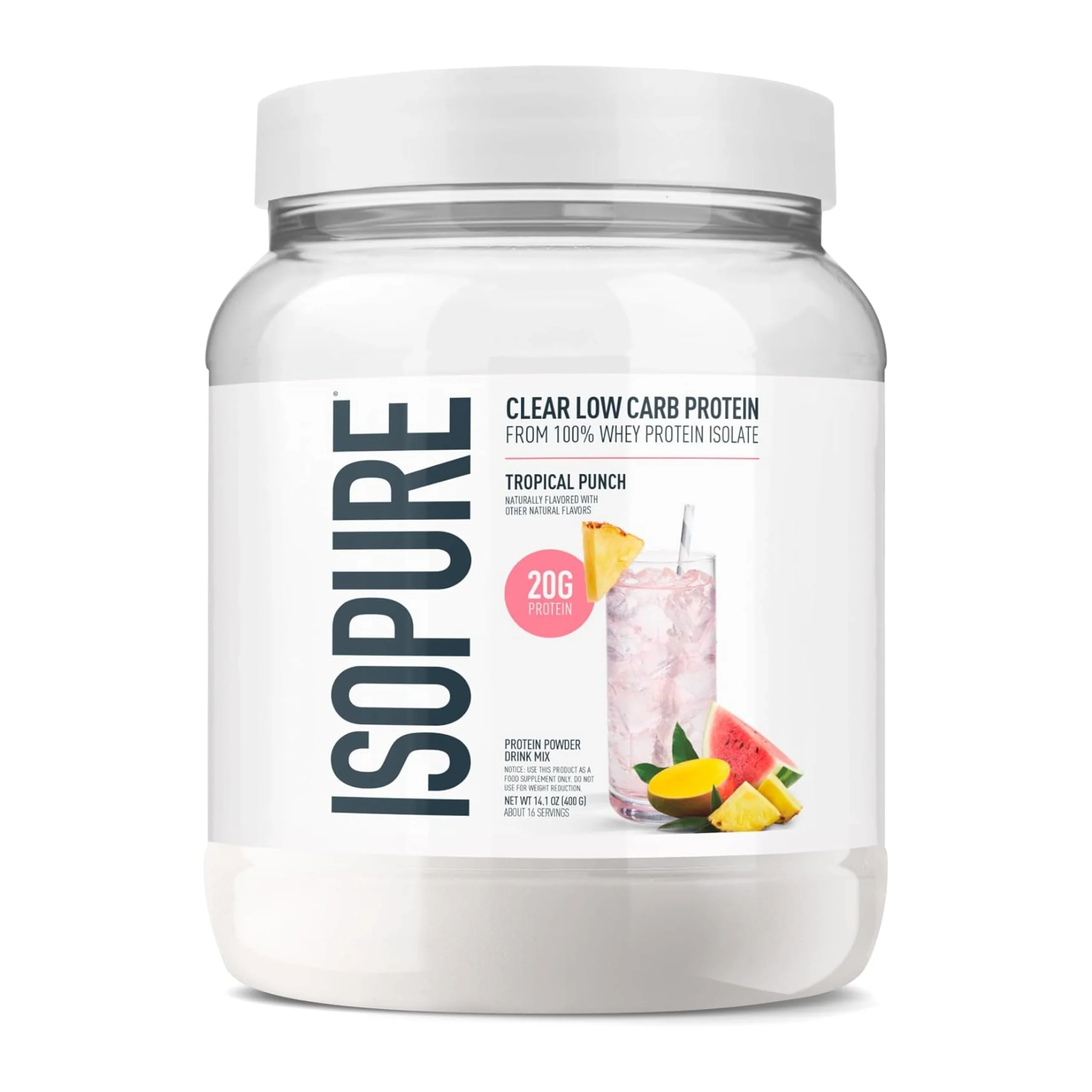 Isopure Clear Isolate Low Carb Protein 16 Servings - Image 3