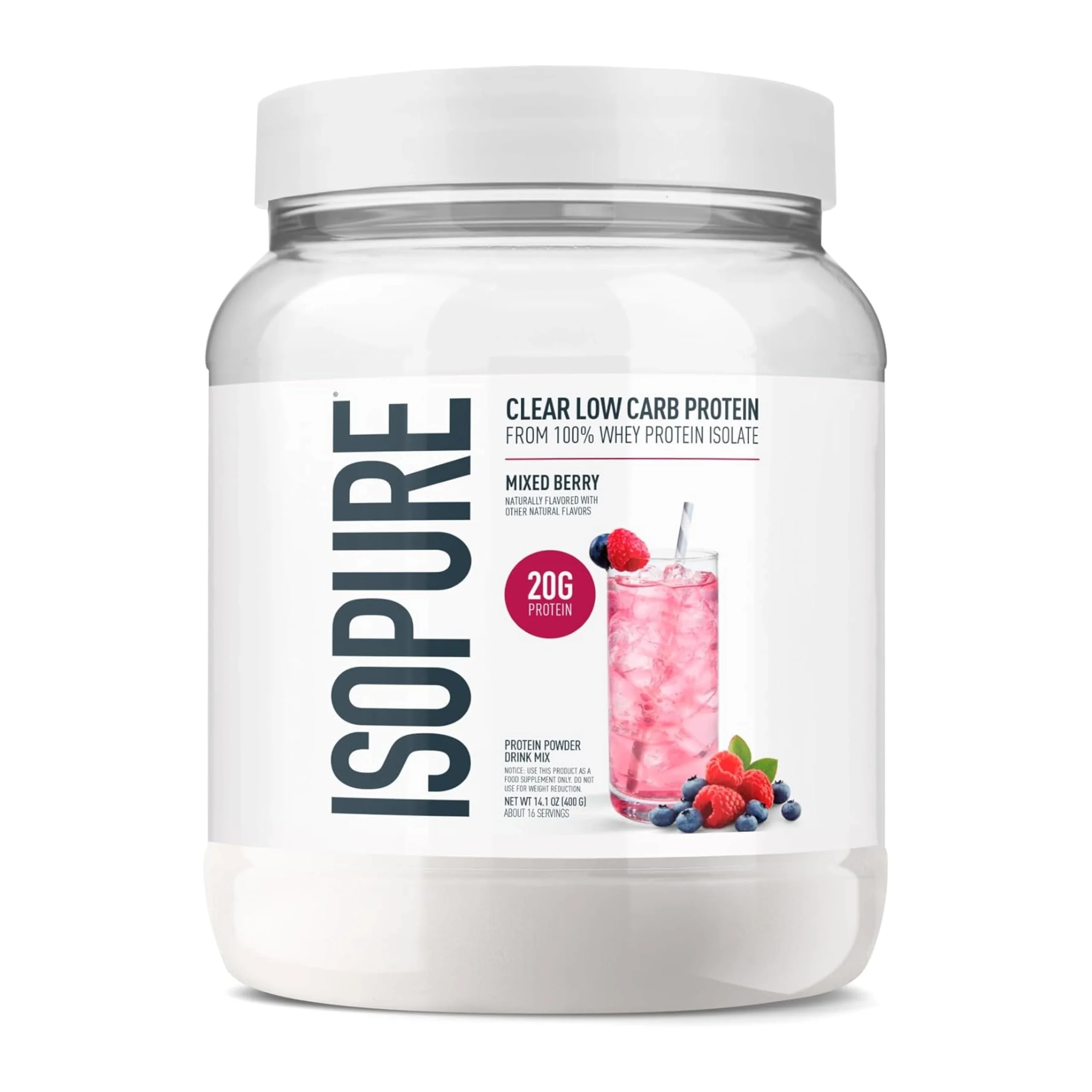 Isopure Clear Isolate Low Carb Protein 16 Servings - Image 4