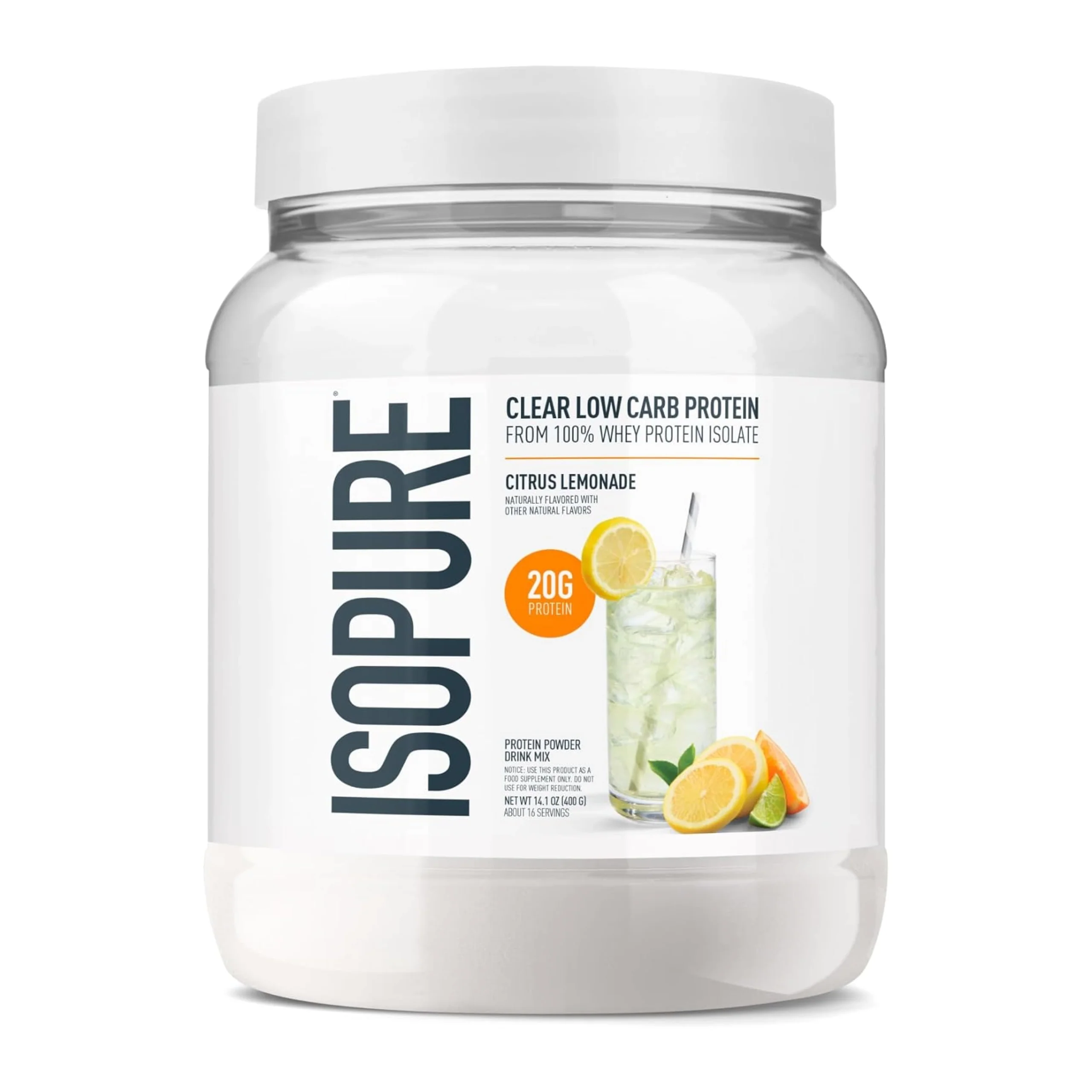Isopure Clear Isolate Low Carb Protein 16 Servings - Image 5
