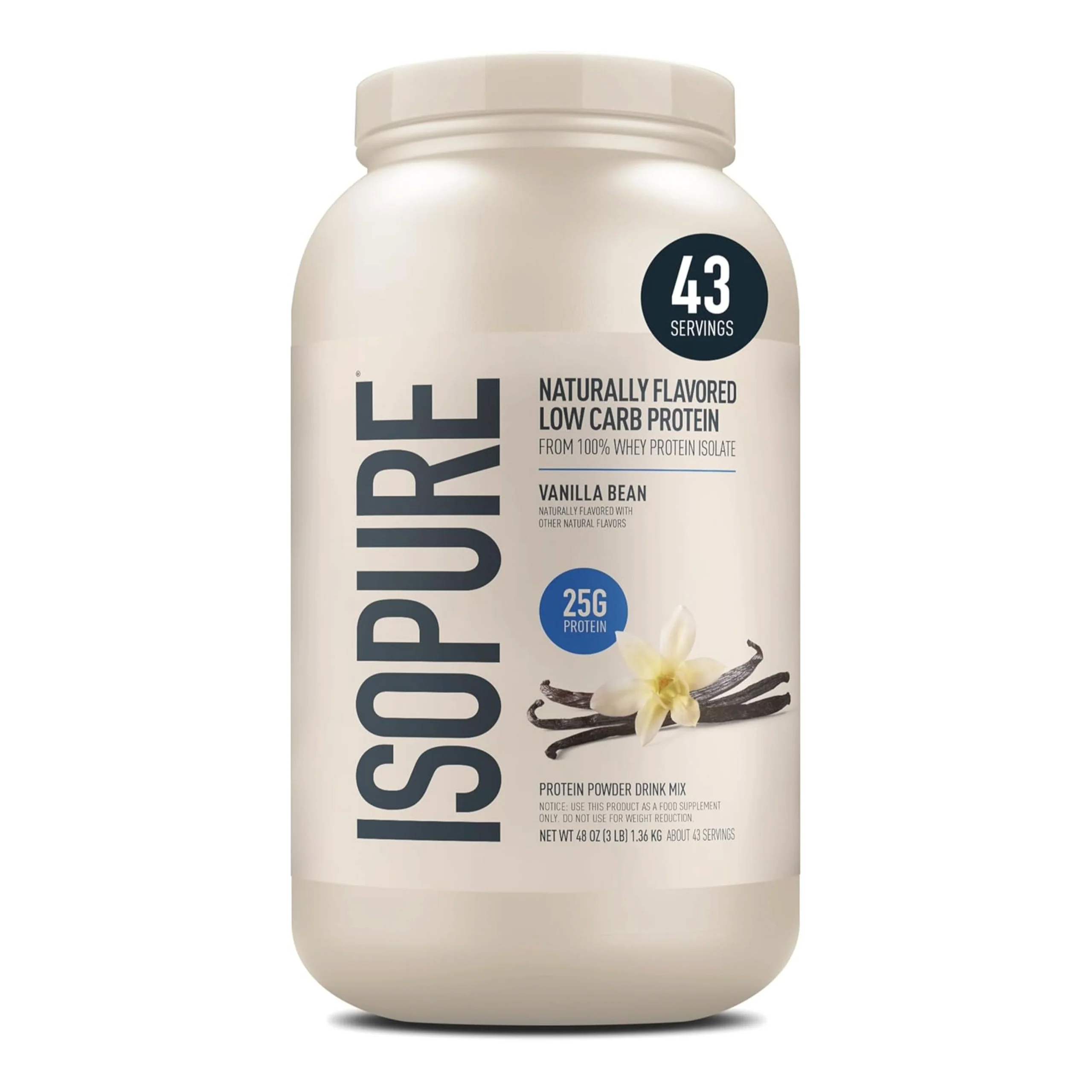 IsoPure Zero Carb Whey Isolate Protein 3lbs - Image 4
