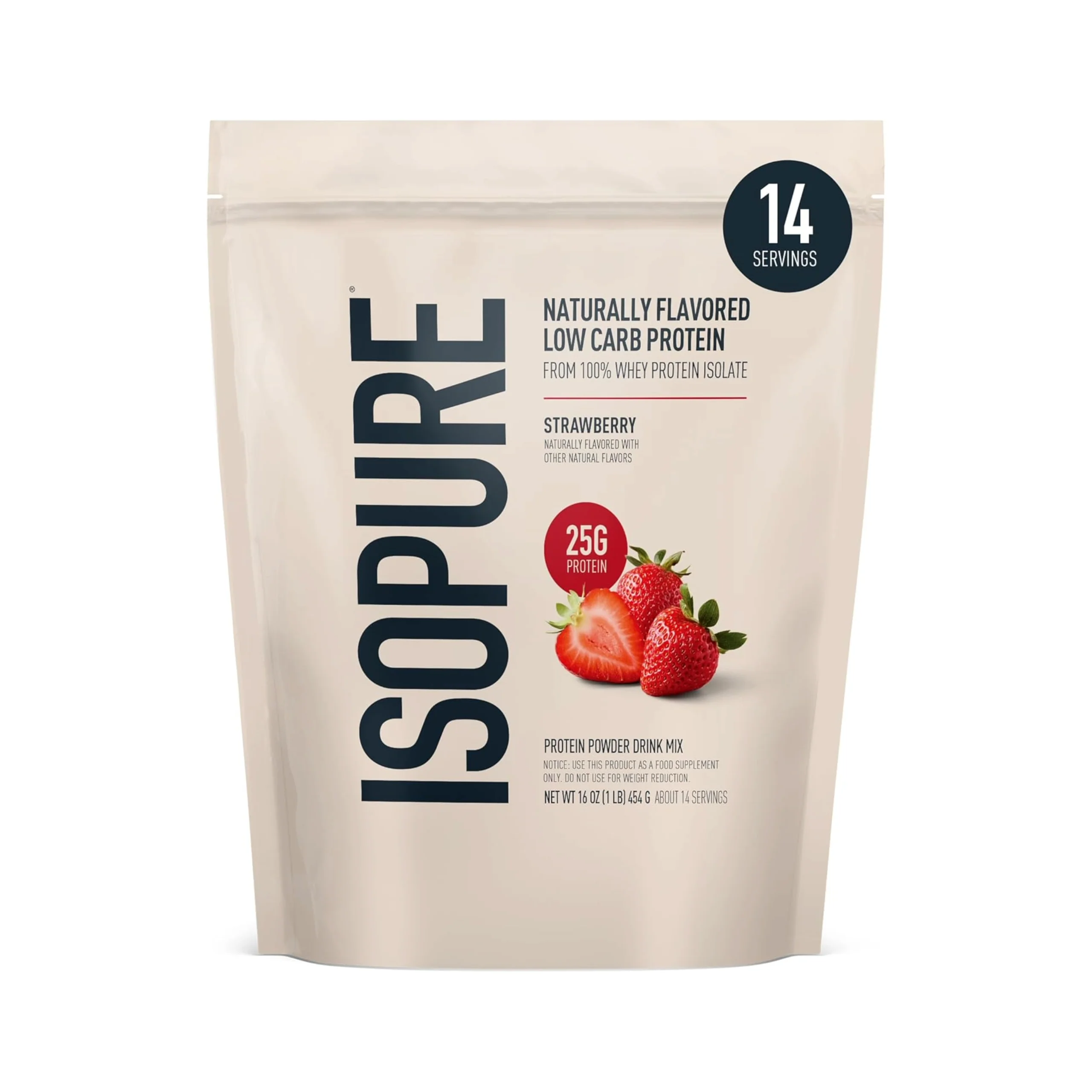 IsoPure Zero Carb Whey Protein Isolate 1LB Bag - Image 4