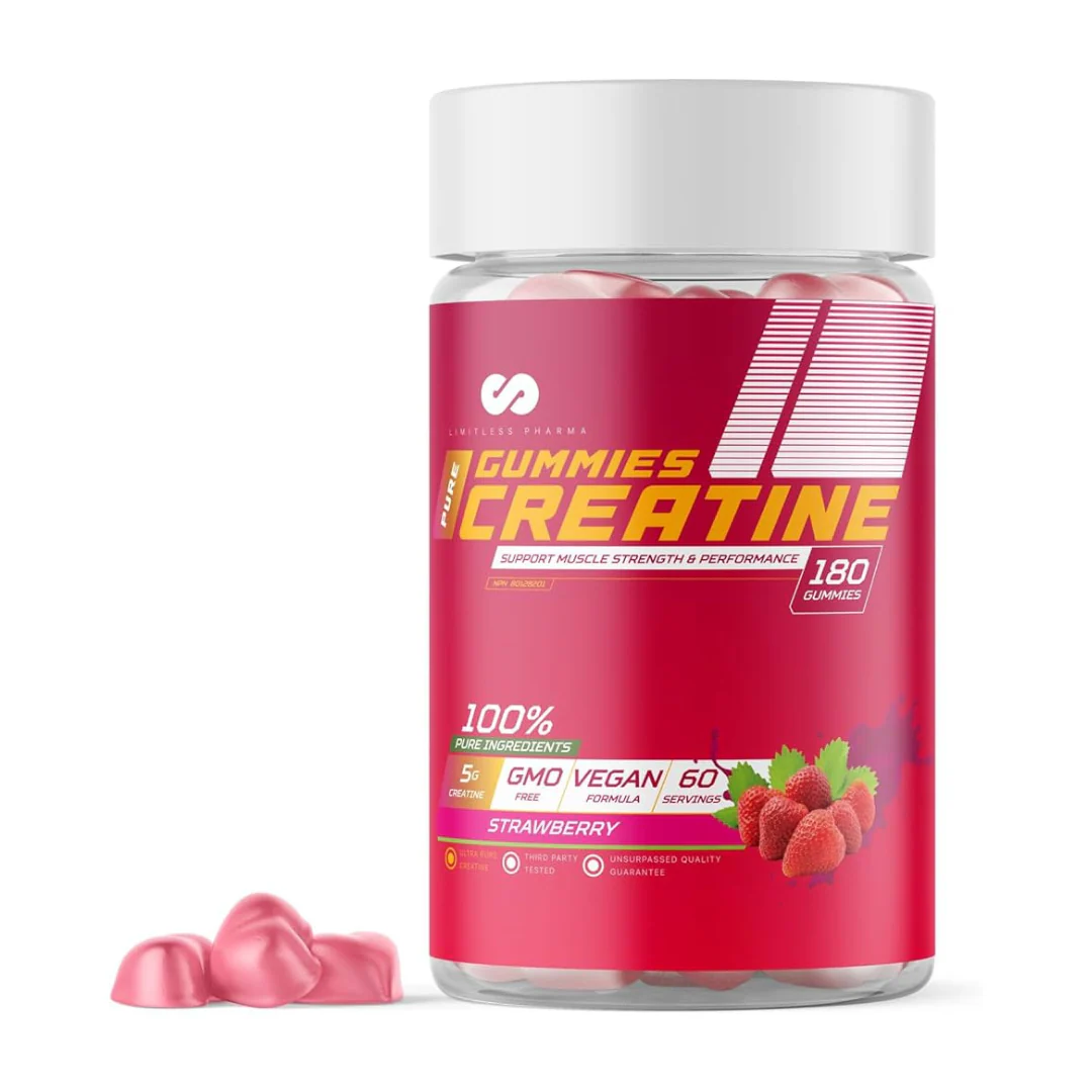 Limitless Pharma Pure Creatine Gummies 60 Servings - Image 4