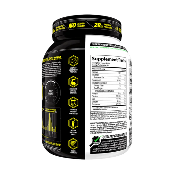 Nutrabolics HydroPure Hydrolyzed Protein 1.6LB - Image 3