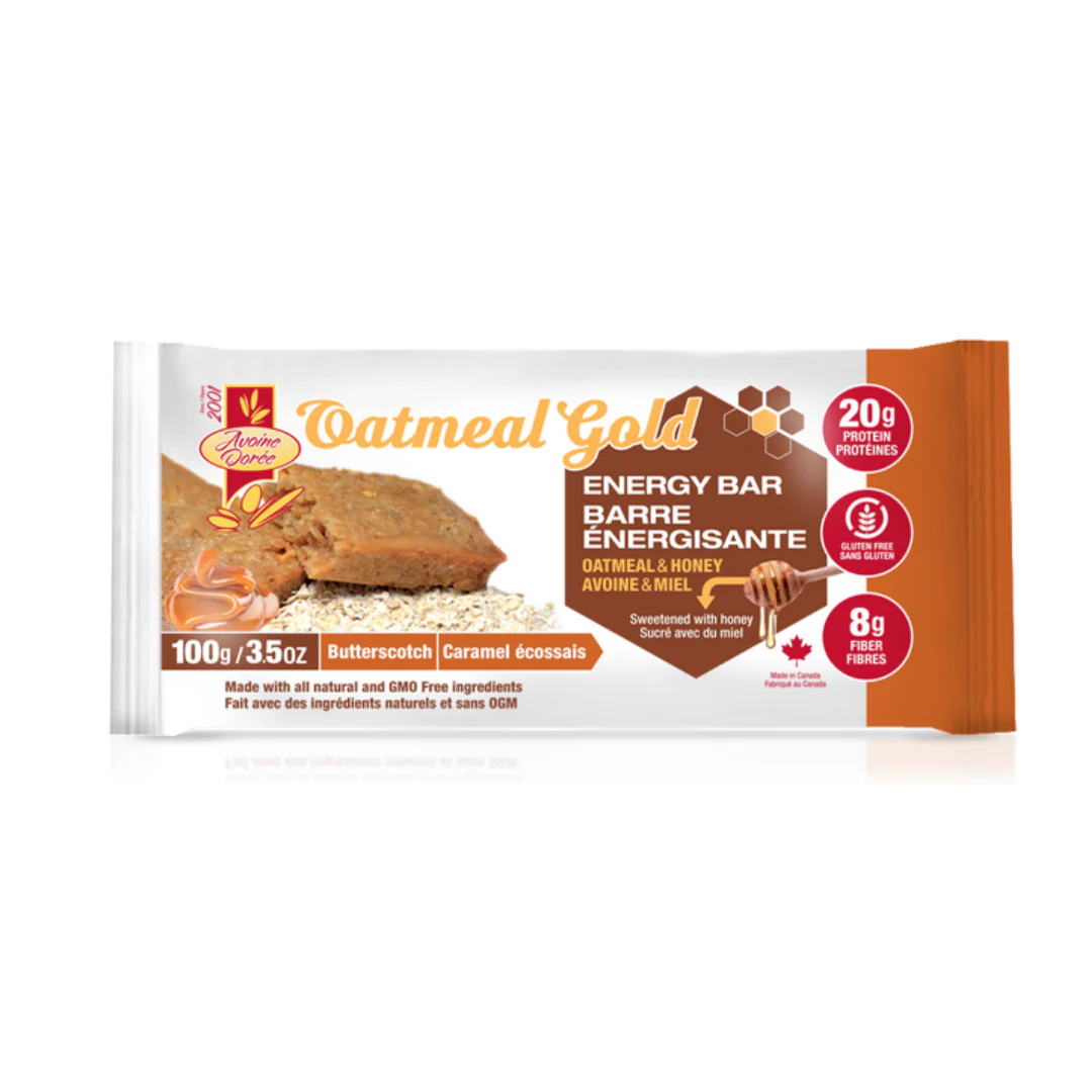 Oatmeal Gold Avoine Dorée Oatmeal & Honey Energy 100g Bar - Image 3