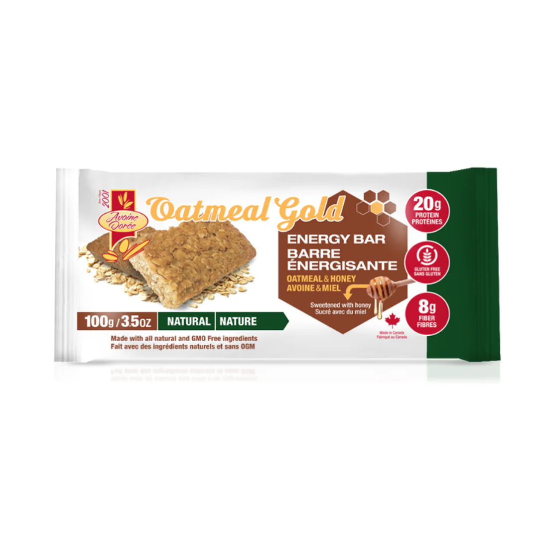 Oatmeal Gold Avoine Dorée Oatmeal & Honey Energy 100g Bar - Image 5