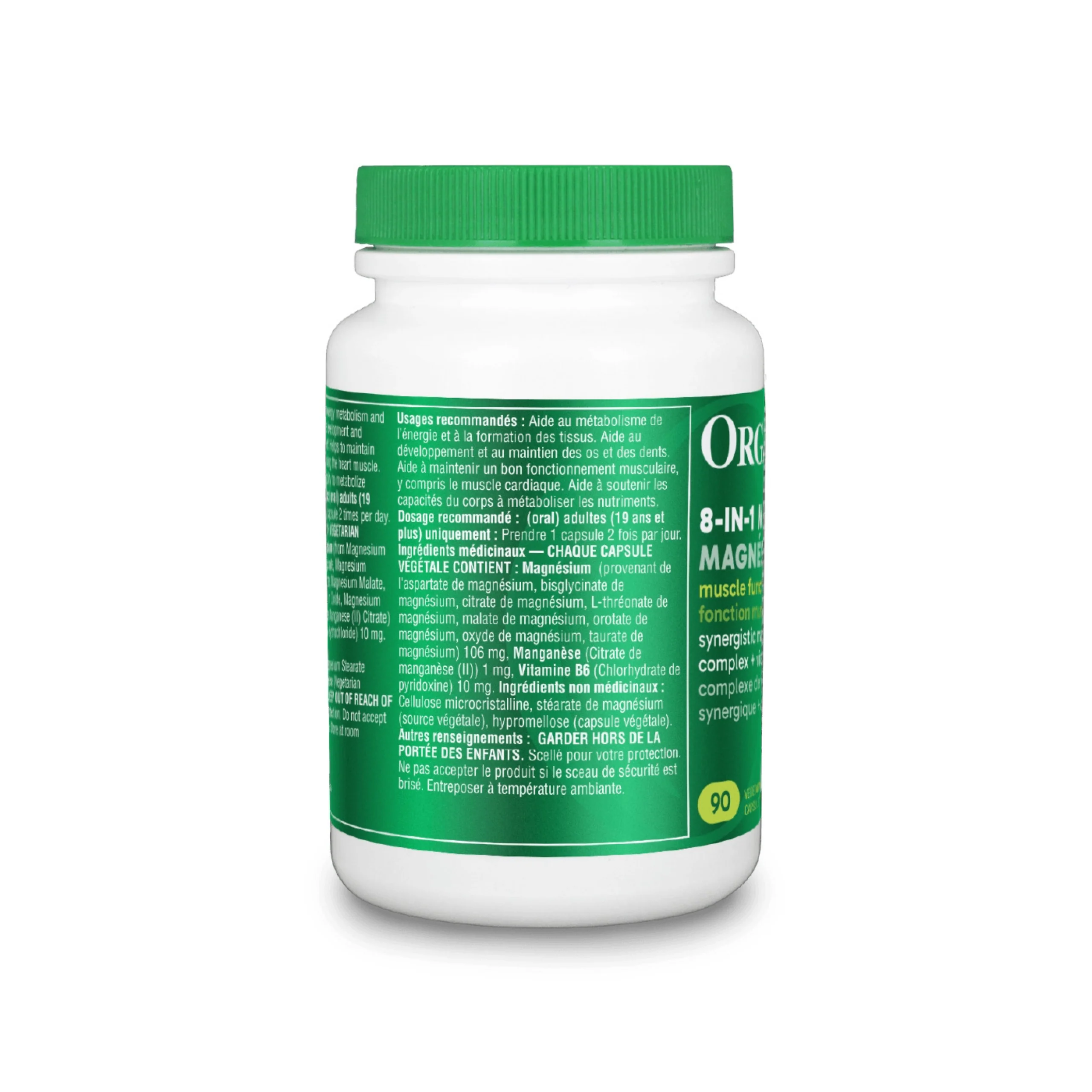 Organika 8-in-1 Magnesium 90 Capsules - Image 2