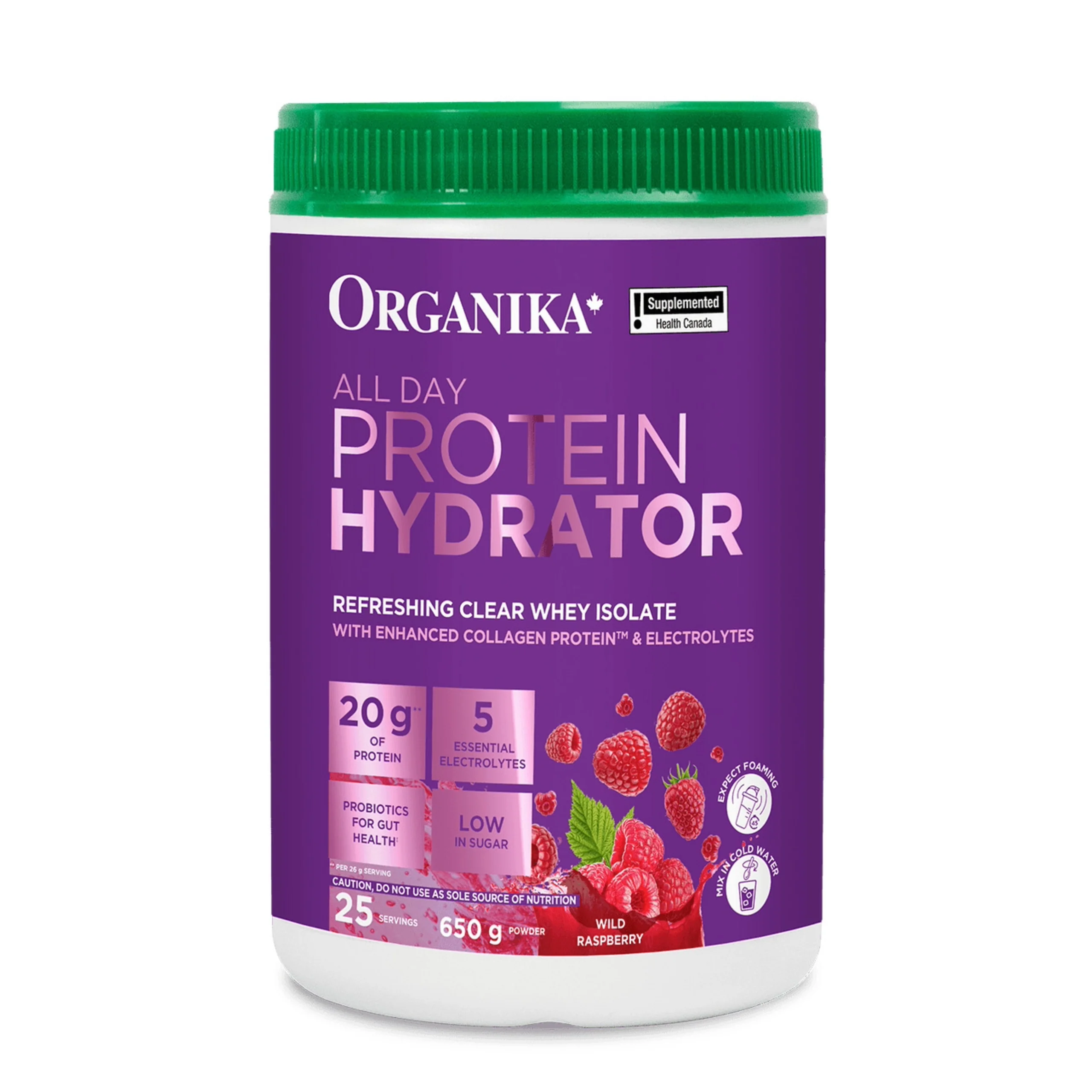 Organika All Day Protein Hydrator, Collagen Plus Electrolytes and Probiotics 650g - Image 3
