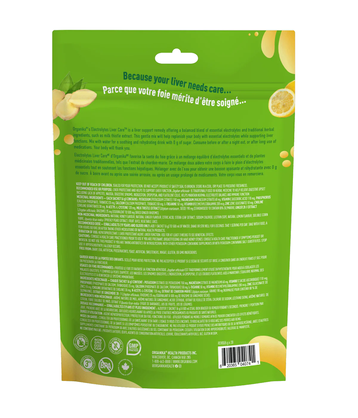 Organika Electrolyte Liver Care Sachets Bag of 20 - Image 2