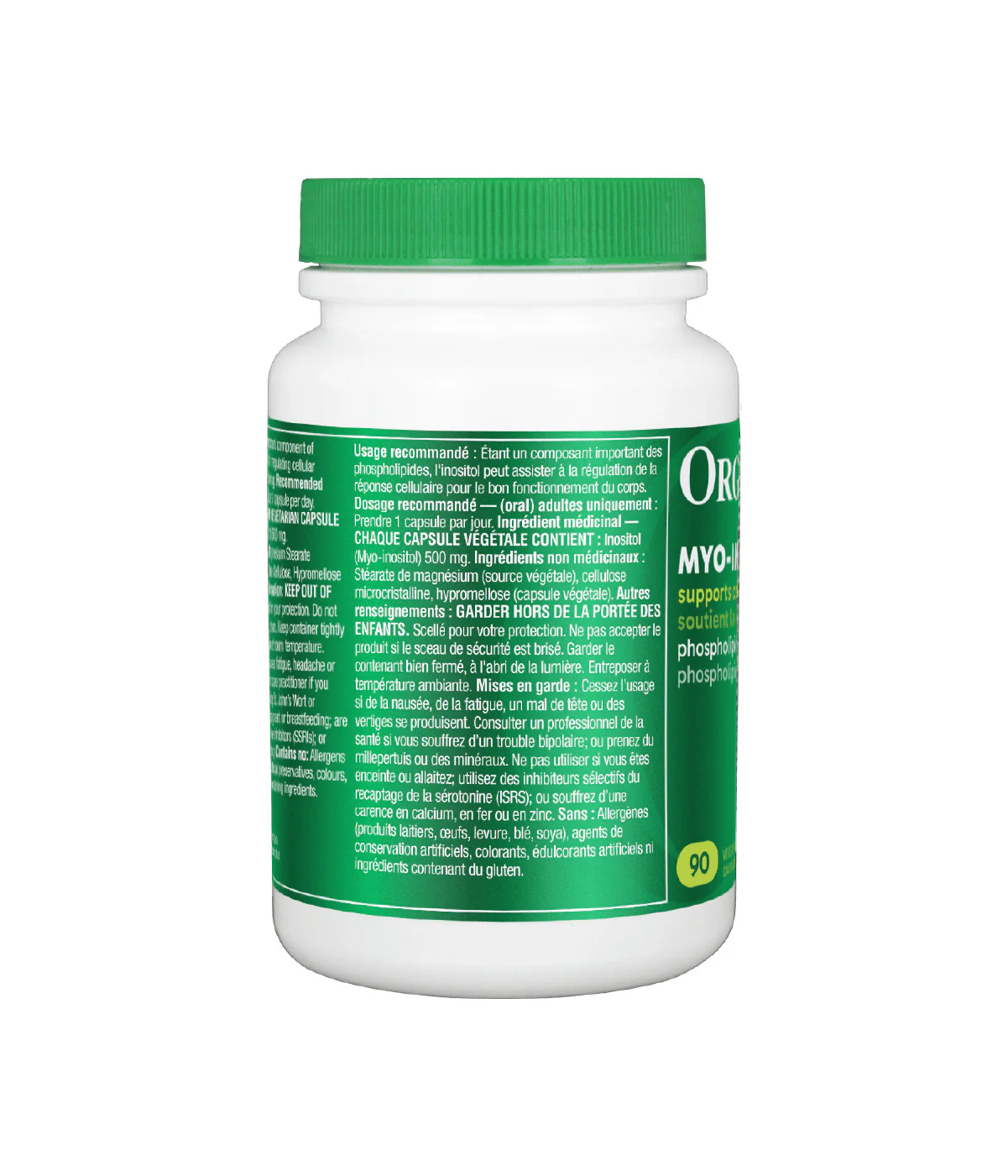 Organika Inositol (Myo-Inositol) 90 Capsules - Image 2