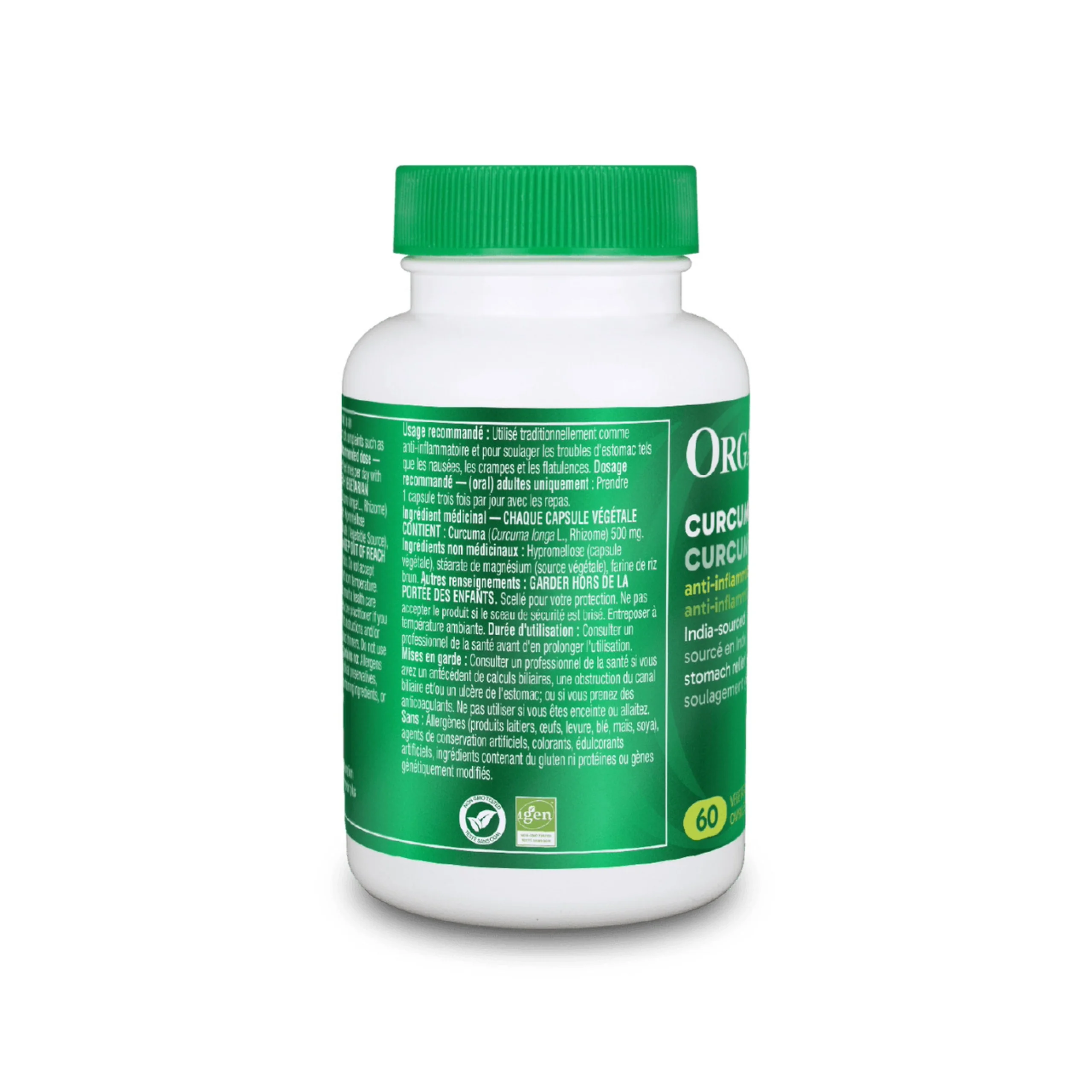 Organika Curcumin 120 Capsules - Image 2