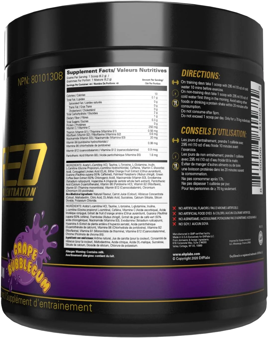 OxyShred Hardcore (Black Tub) 40 servings - Image 5