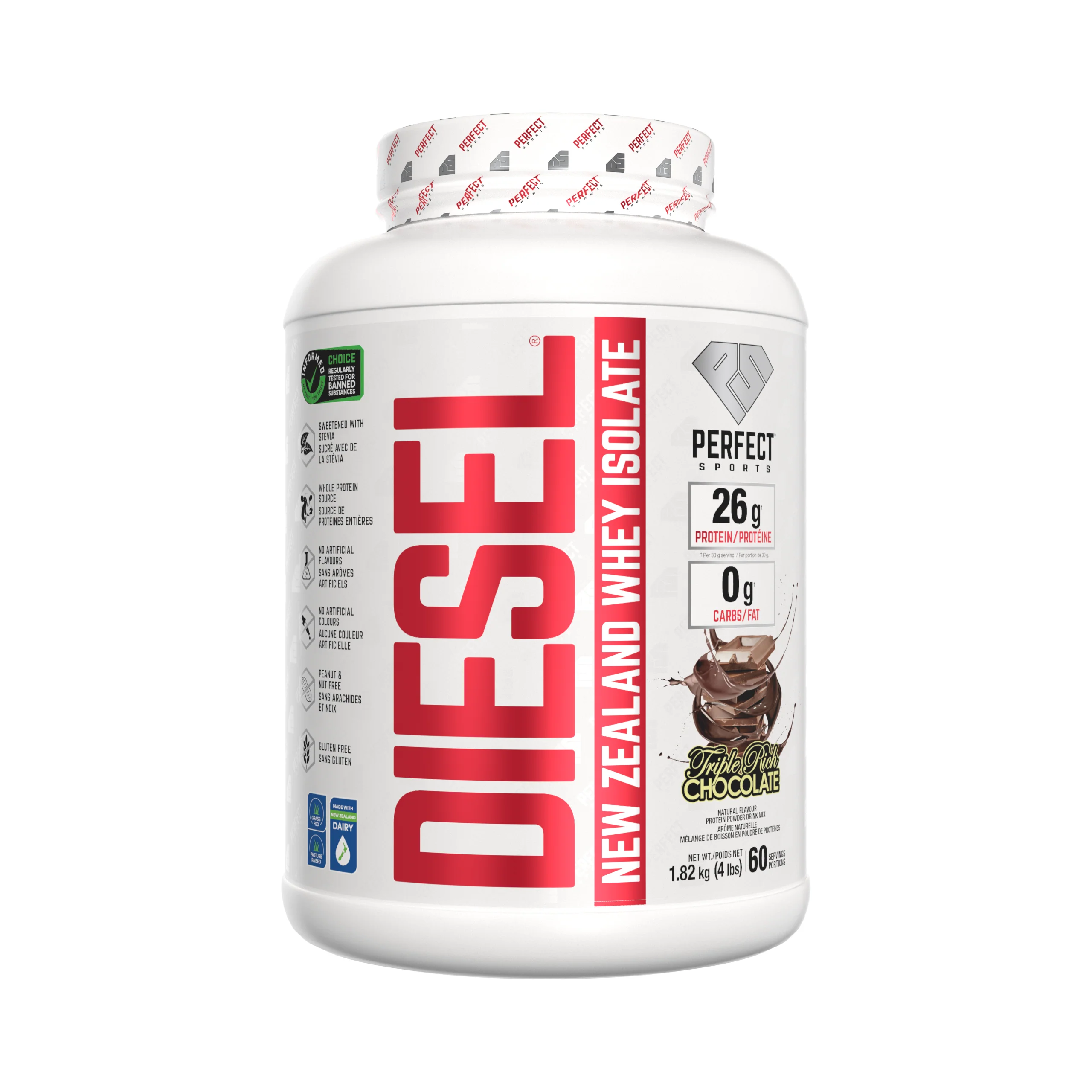 Perfect Sports Diesel New Zealand Whey Isolate 4LB - Image 6