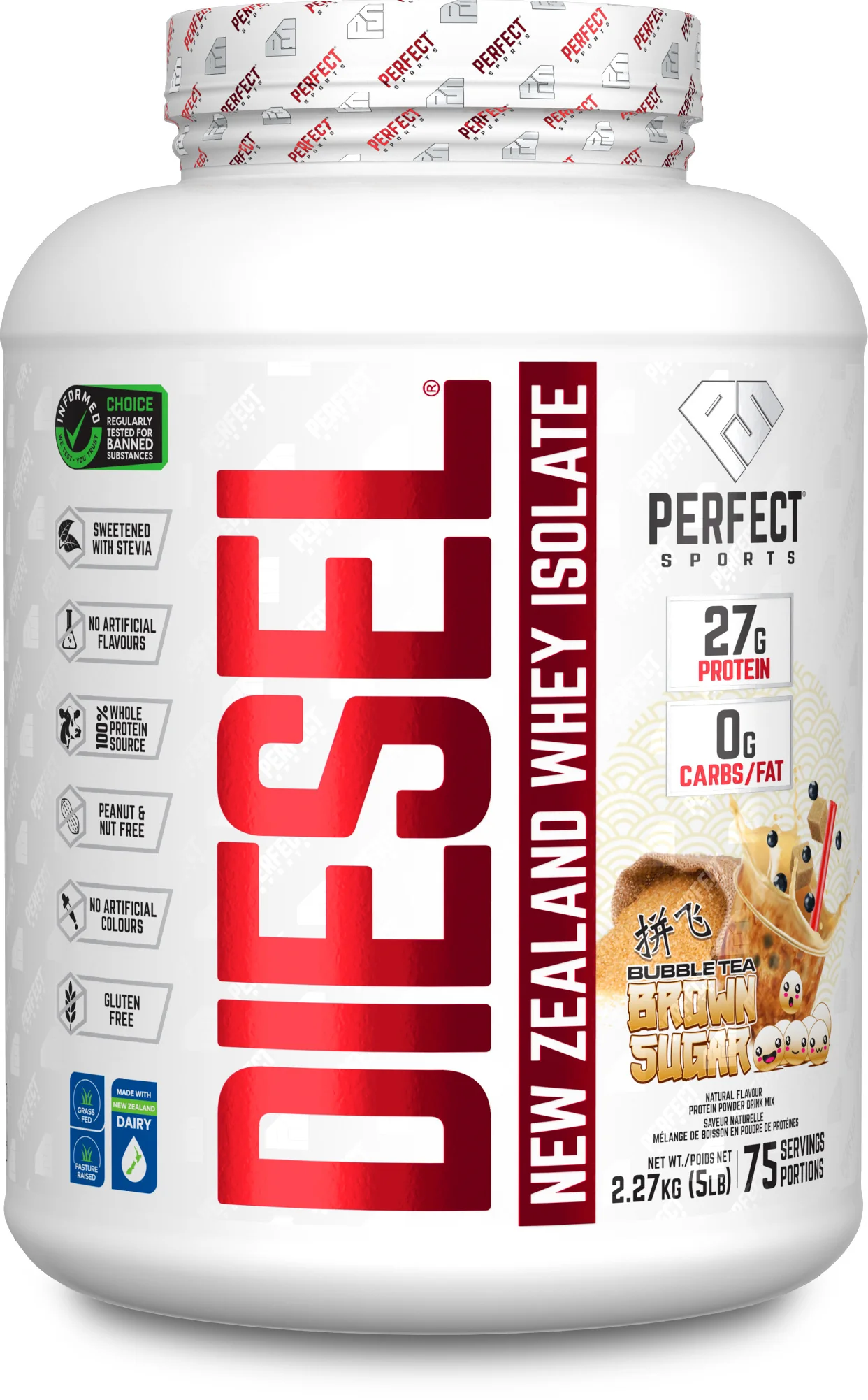 Perfect Sports Diesel New Zealand Whey Isolate 5LB - Image 14