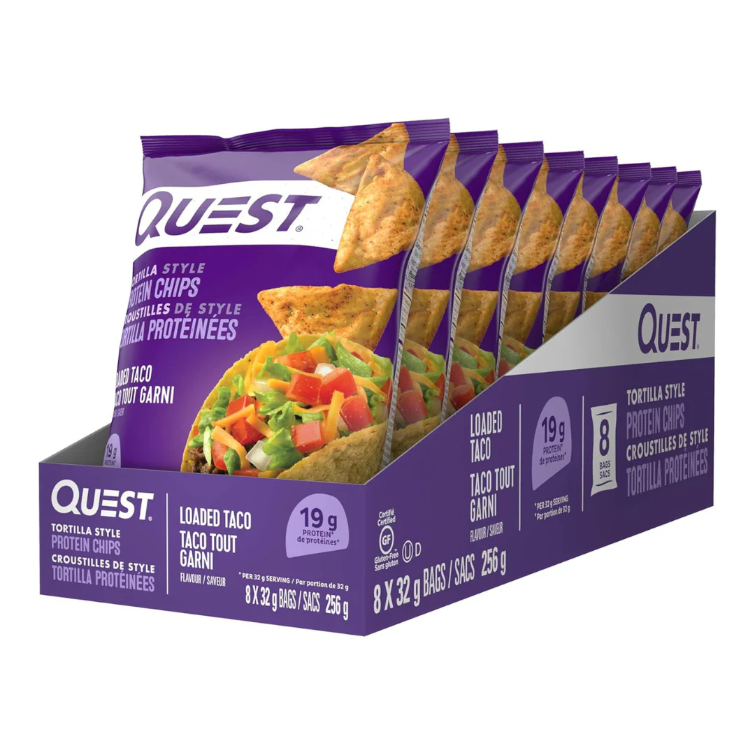 Quest Chips Taco Flavor (Box of 8 Bags) - Image 2