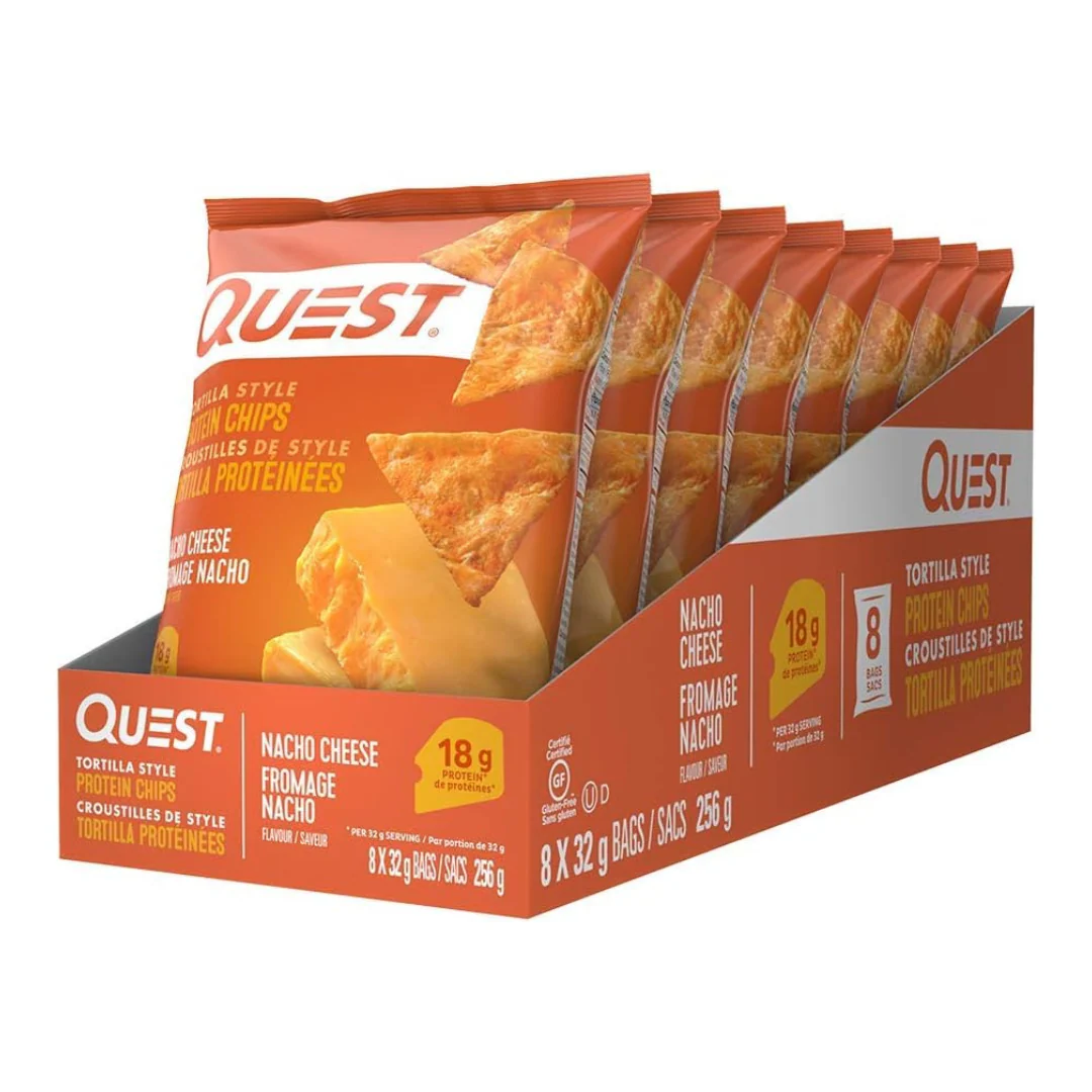 Quest – Protein Chips (Box of 8) - Nacho Cheese - Image 2