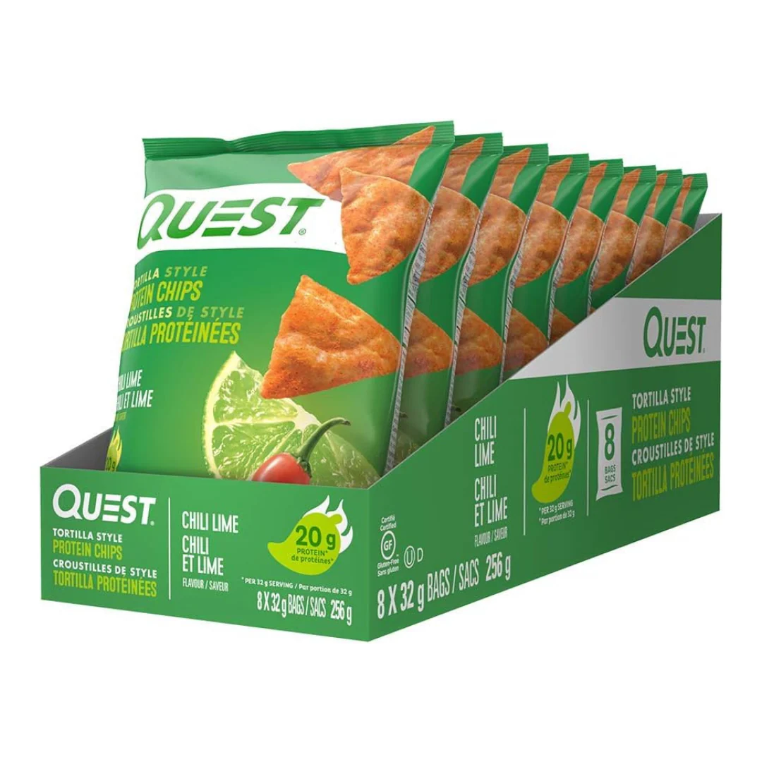 Quest – Protein Chips (Box of 8) - Chili Lime - Image 2