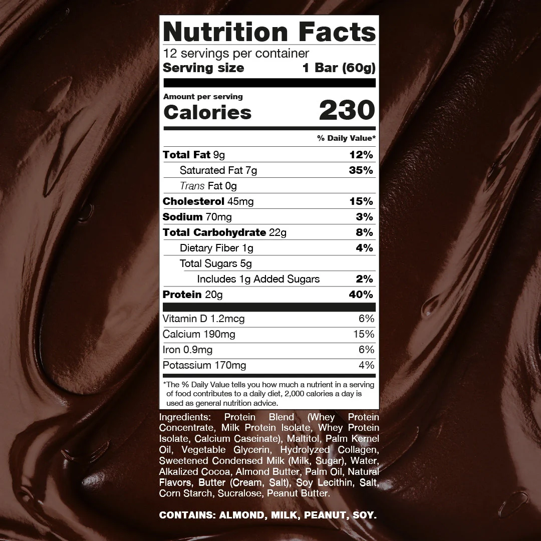 Raw Nutrition Protein Bar Double Fudge Brownie (Box of 12) - Image 2