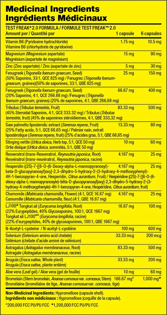 PharmaFreak Test Freak 2.0 180 Caps - Image 2